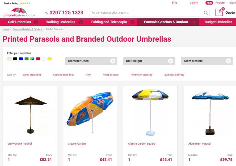 umbrellastore.co.uk
