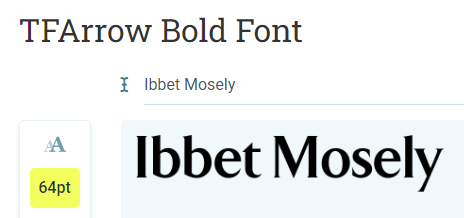 TFArrow-font