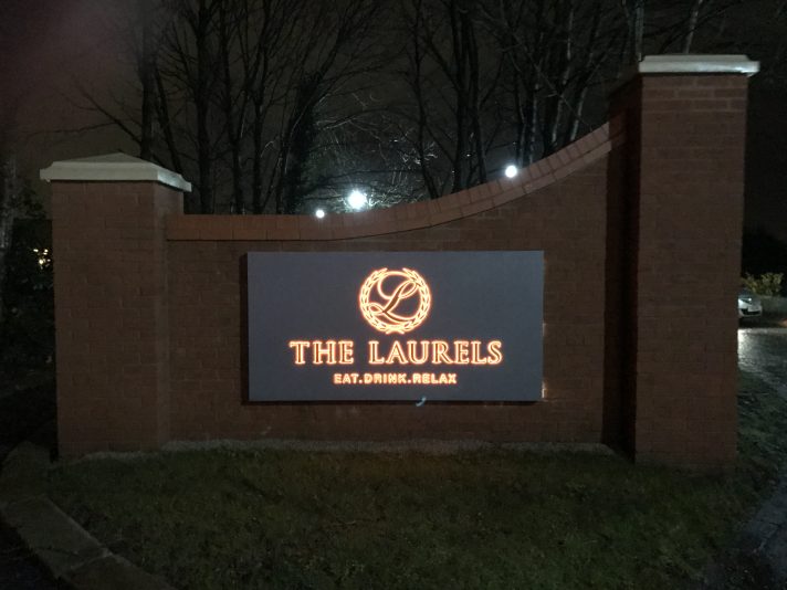 The Laurels halo illuminated sign tray(4)