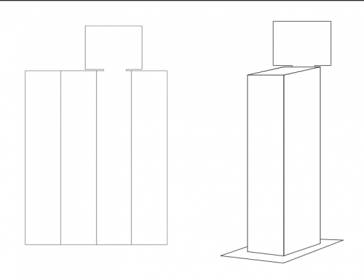 flat-cut-dibond-lectern