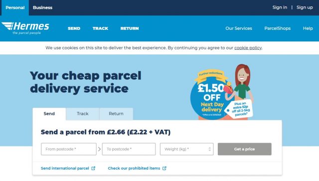 Hermes-parcel-carrier