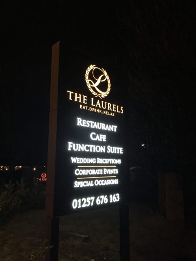 The Laurels Fret cut illuminated totem (4)