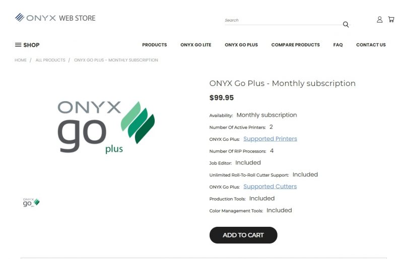 ONYX - Printer - RIP - Software - Pus