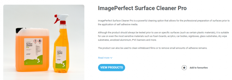 ImagePerfect Surface Cleaner Pro vinyl